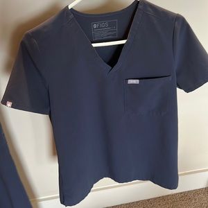 Figs Night Sky Catarina Scrub Top